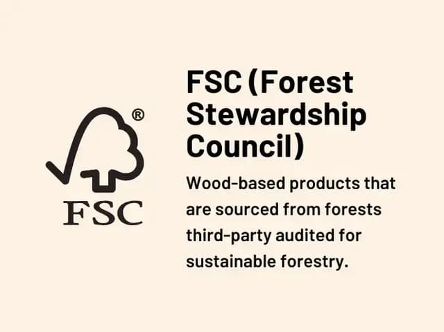 FSC certification tag