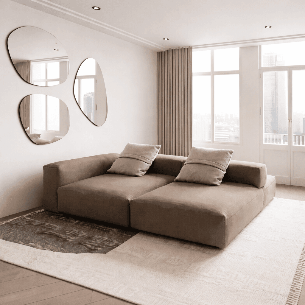 Giường Platform Có Khung Canopy Hiện Đại