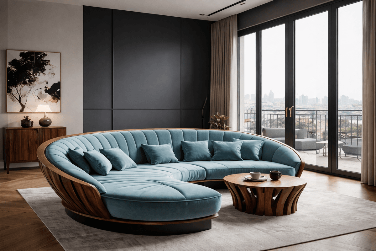 Sofa Góc Cong Lunaro