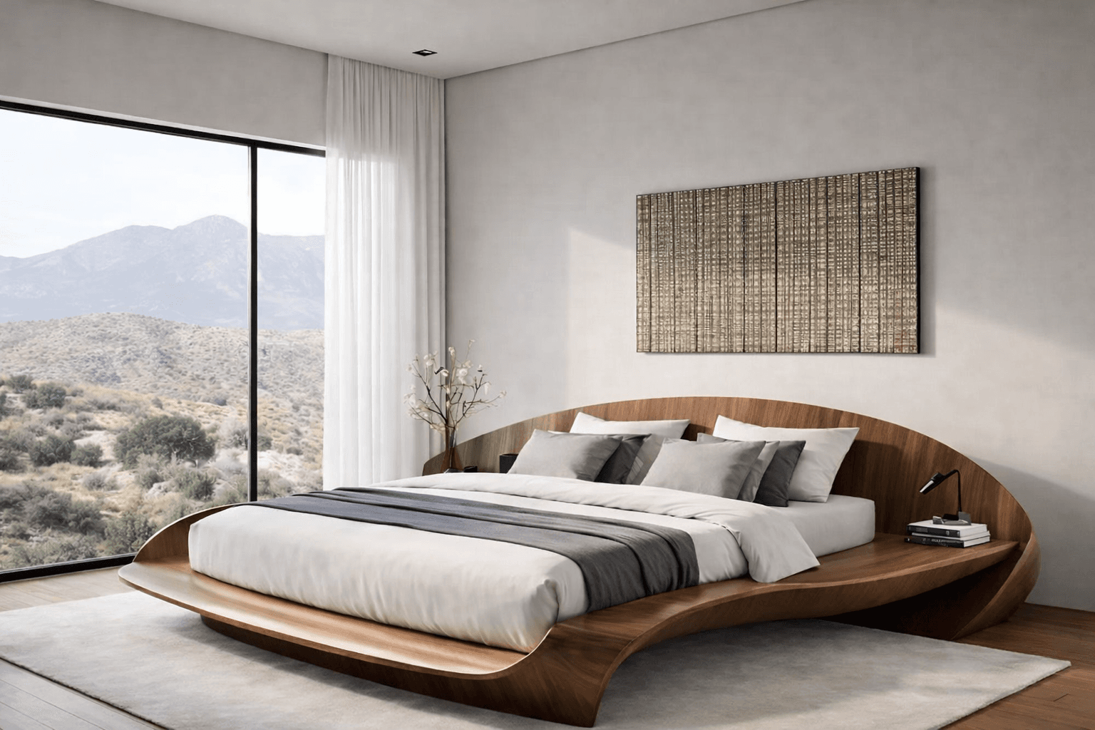 Arlow Curved Platform Bed